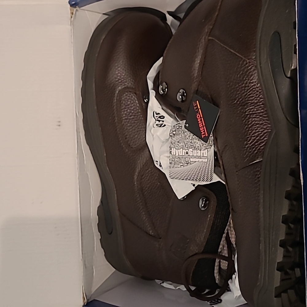 NWT  🤎 dark brown DREW Work boots 13 4W